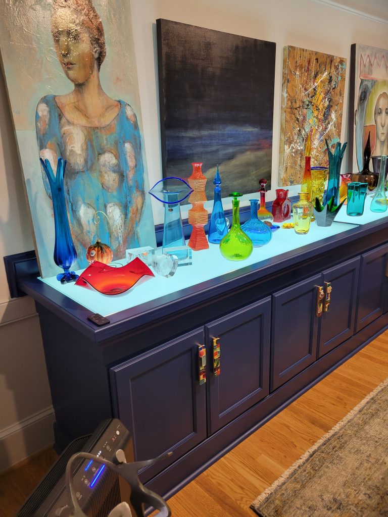 The Illuminated Blenko Glass Display