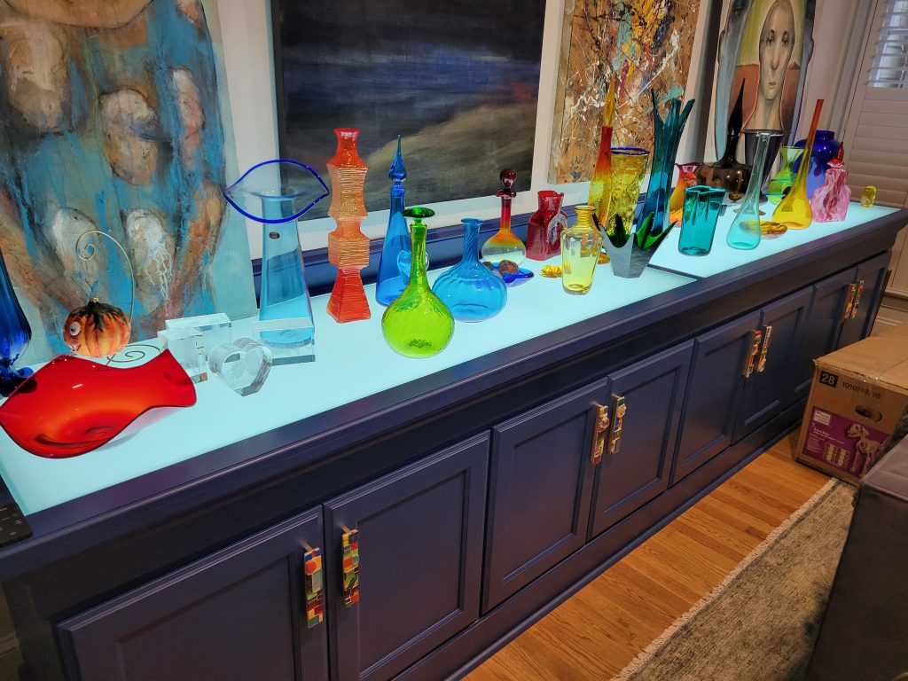 The Illuminated Blenko Glass Display