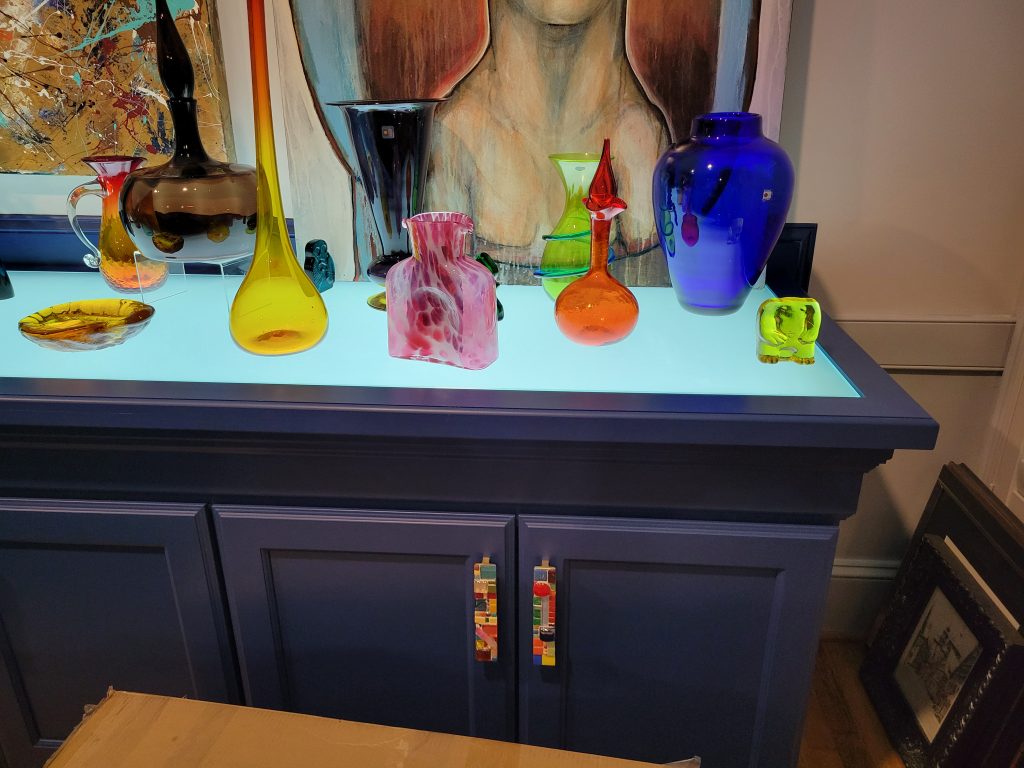 The Illuminated Blenko Glass Display