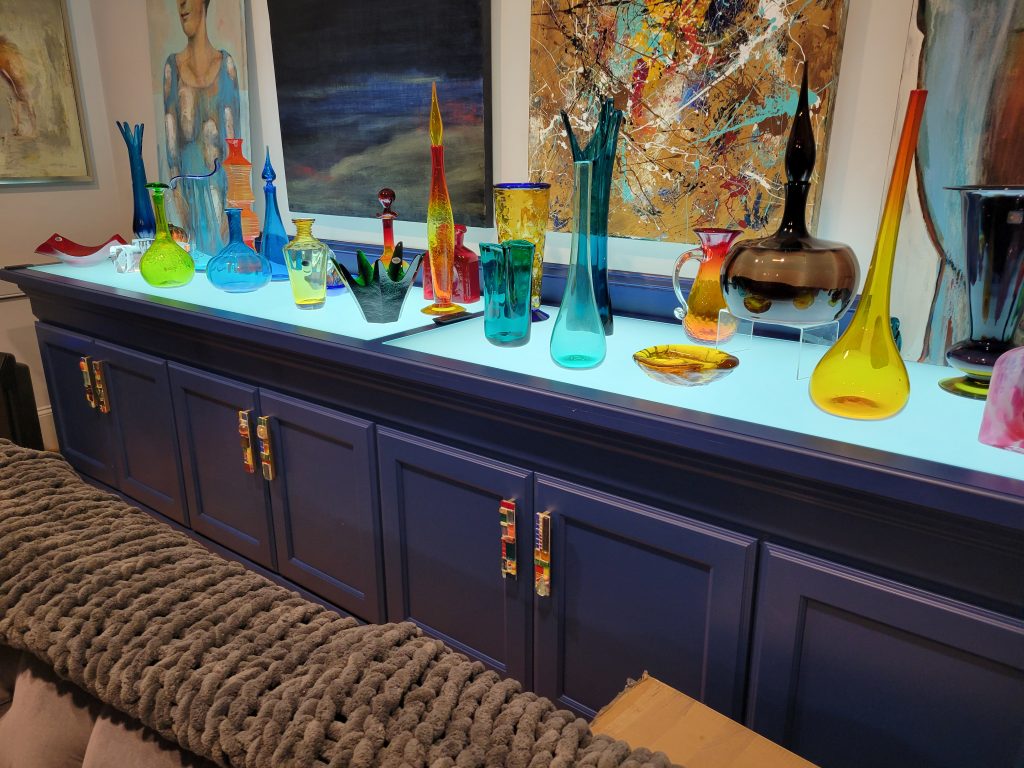 The Illuminated Blenko Glass Display