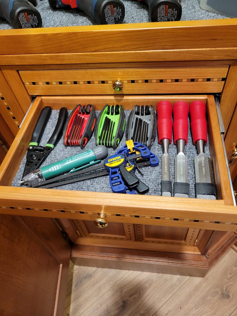 Custom Tool Chest with Concealed Compartments
