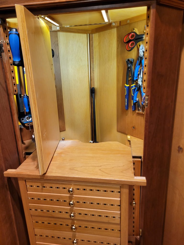 Custom Tool Chest with Concealed Compartments