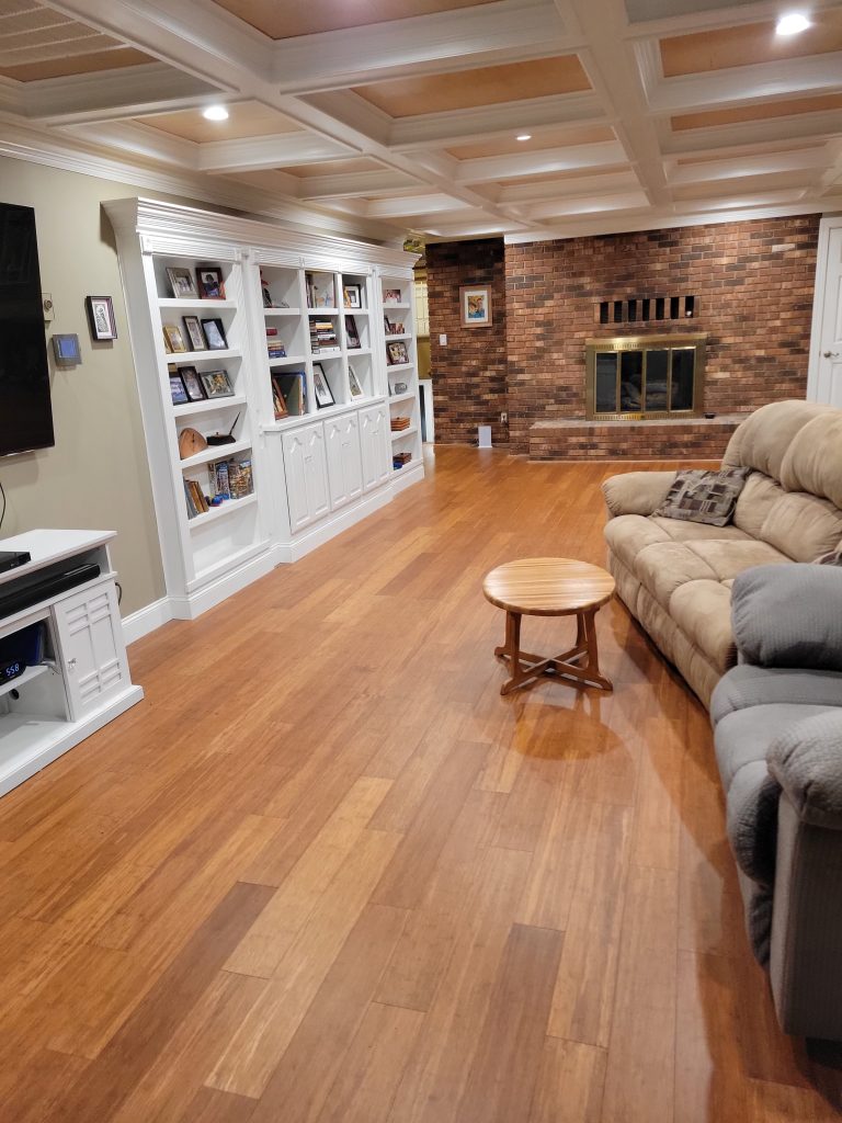 Built-in Bookcases with Concealed Closet Access